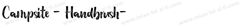 Campsite - Handbrush字体转换